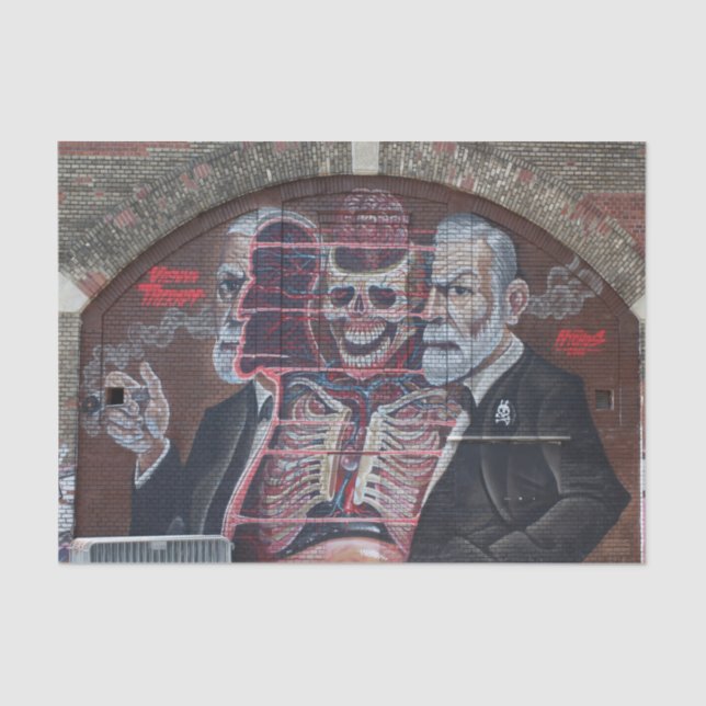 Papier Mousseline Sigmund Freud Street Art (Recto)
