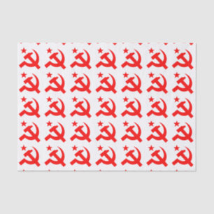 Papier Mousseline Signe communiste de marteau