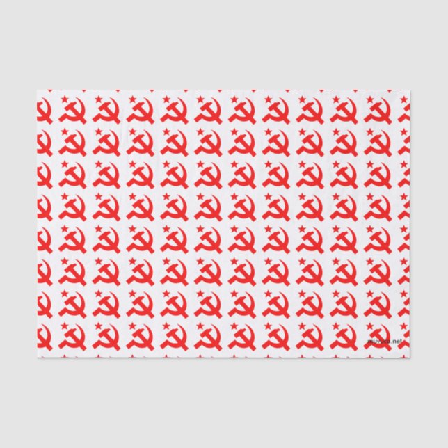 Papier Mousseline Signe communiste de marteau (Recto)