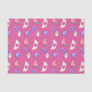 Papier Mousseline Signe de cœur mignon Embrassez-moi Motif Saint-Val