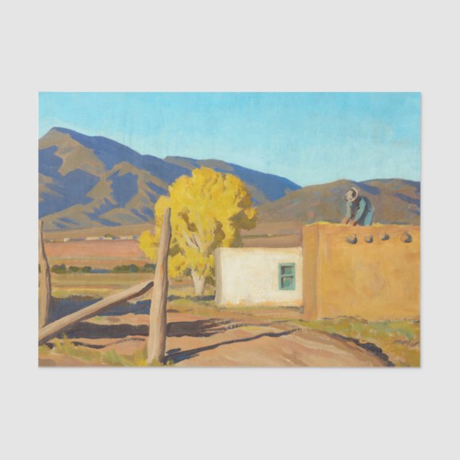 Papier Mousseline Signes d'automne 1931 par Maynard Dixon (Recto)
