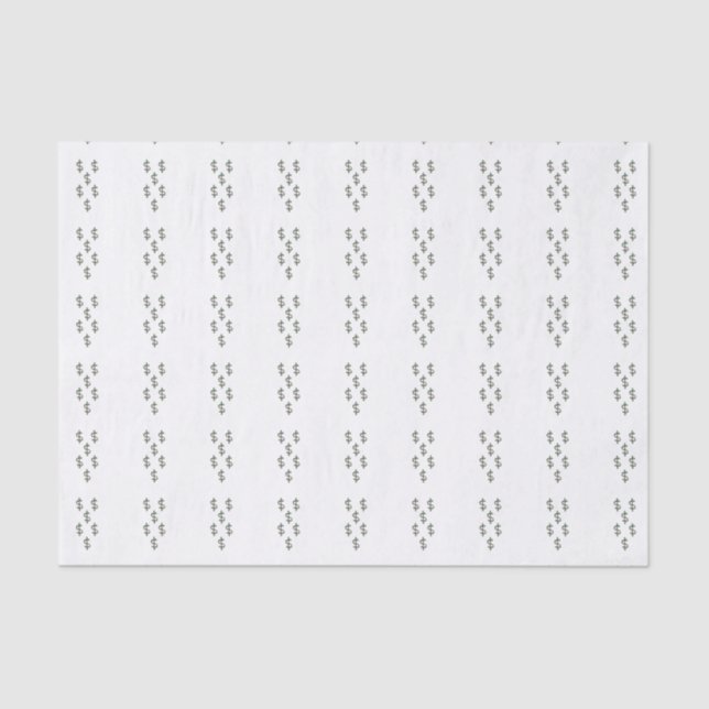 Papier Mousseline Signes de dollars (Recto)