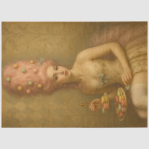 Papier Mousseline Silence Sucré – Fantaisie Rococo Macaron Pastel