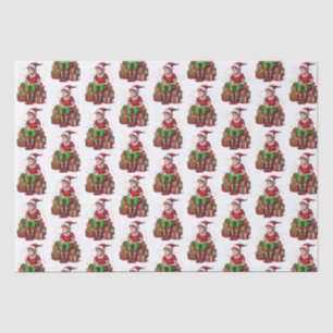 Papier Mousseline Silencieux Noël Père Noël Elf Kid