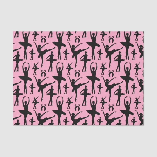 Papier Mousseline Silhouette de ballerine (Recto)