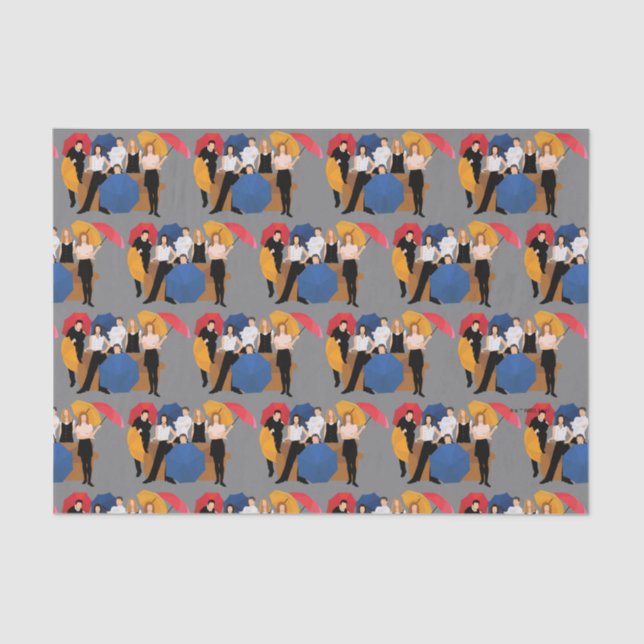 Papier Mousseline Silhouette de caractères FRIENDS™ (Recto)