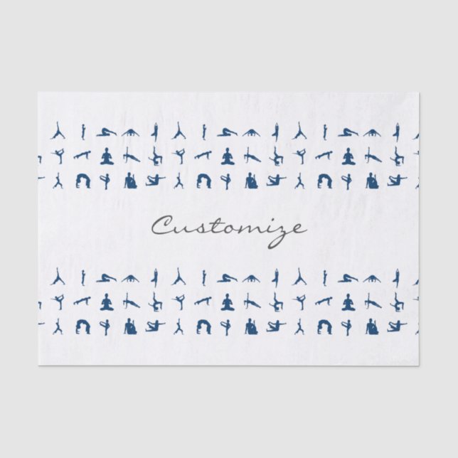 Papier Mousseline Silhouette Yoga Pose Thunder_Cove (Recto)