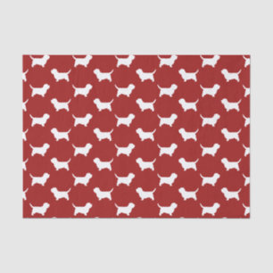 Papier Mousseline Silhouettes de Petit Basset Griffon Vendéen PBGV R