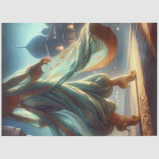 Papier Mousseline Silkborne Dancer Arabian Princess Moonlit Fantasy