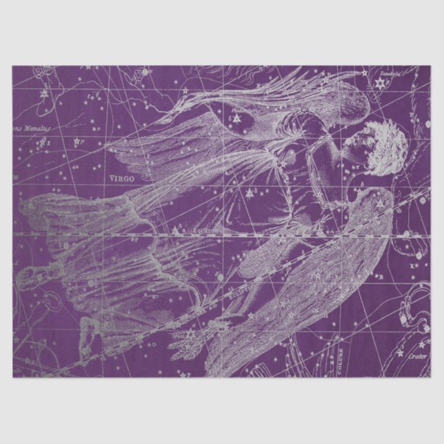 Papier Mousseline Silver Galaxy Star Map Series Design 11 (Recto)