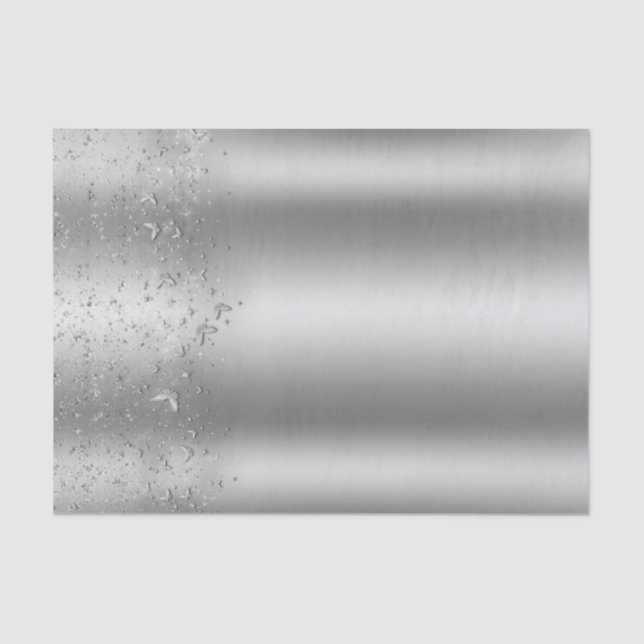 Papier Mousseline Silver Shimmer Fbattage papillon Sweet 16 Party (Recto)