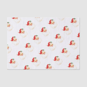 Papier Mousseline Simple mignonne Noël Vintage du Père Noël