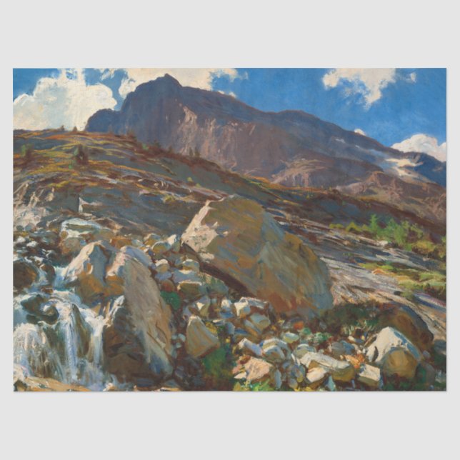 Papier Mousseline Simplon Pass de John Singer Sargent (Recto)