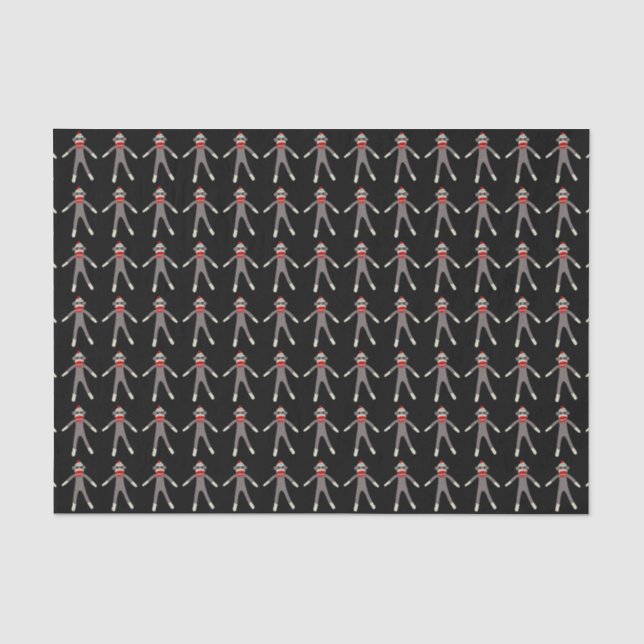 Papier Mousseline Singe de chaussette (Recto)