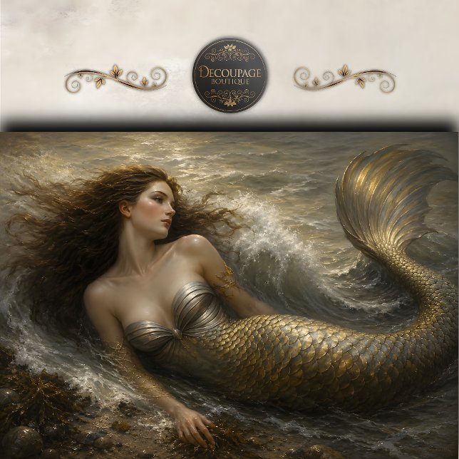 Papier Mousseline Siren de Stormwave Découpage (Stormwave Siren Decoupage Tissue Paper)