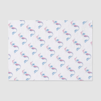 Papier Mousseline Sirène colorée