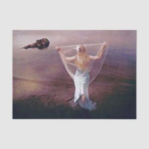 Papier Mousseline Sirène De Mer Par Mer Purple Nautical Retro