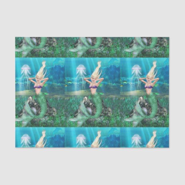 Papier Mousseline Sirène magique (Recto)