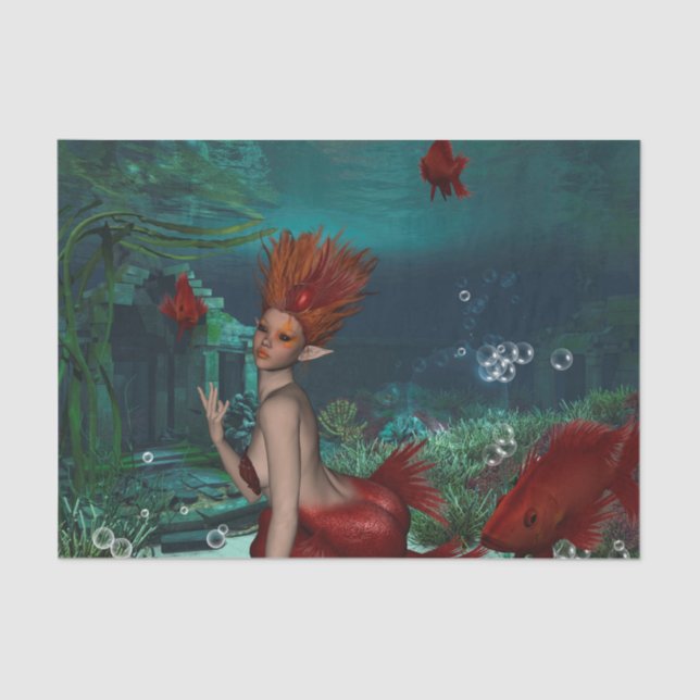 Papier Mousseline Sirène merveilleuse (Recto)