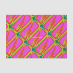 Papier Mousseline sirène rouge nageant rose plongée