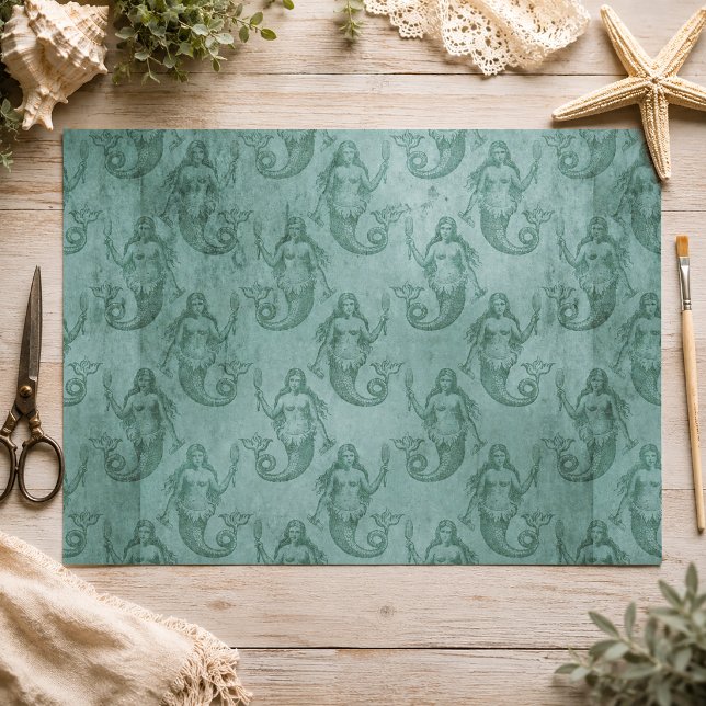 Papier Mousseline Sirène Vintage (Mermaid Tissue Paper)