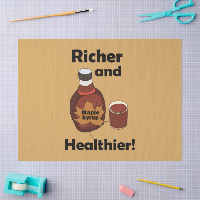 Papier Mousseline Sirop D'Érable Plus Riche Et Plus Sain (Artisanat)