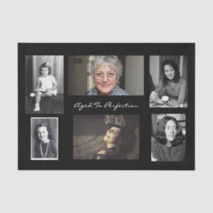 Papier Mousseline Six photos personnalisées
