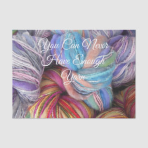 Papier Mousseline Skeins en fils colorés pour Tricot, Crochet