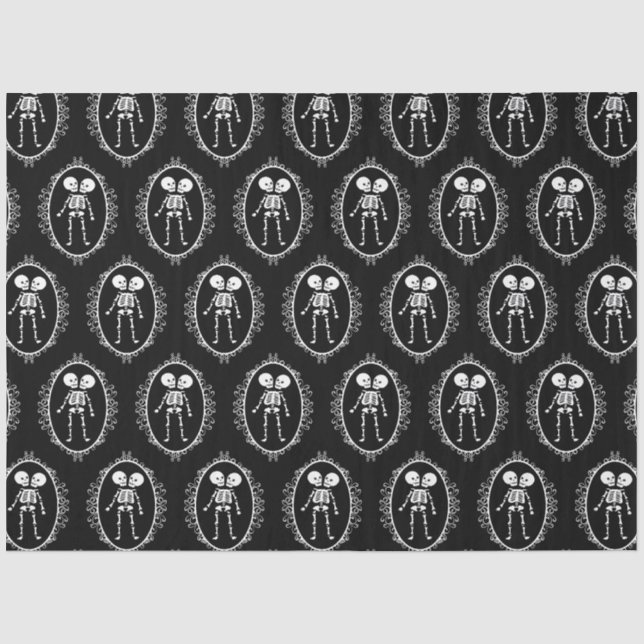 Papier Mousseline Skeleton Siamese Twins (Recto)