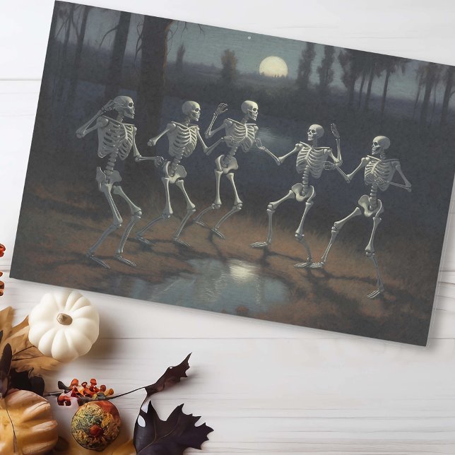 Papier Mousseline Skeletons de danse de découpage d'Halloween (Créateur téléchargé)