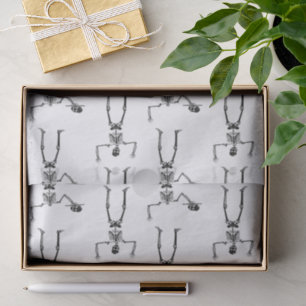 Papier Mousseline Skeletons D'Halloween, Baguette Ou Traite, Boo