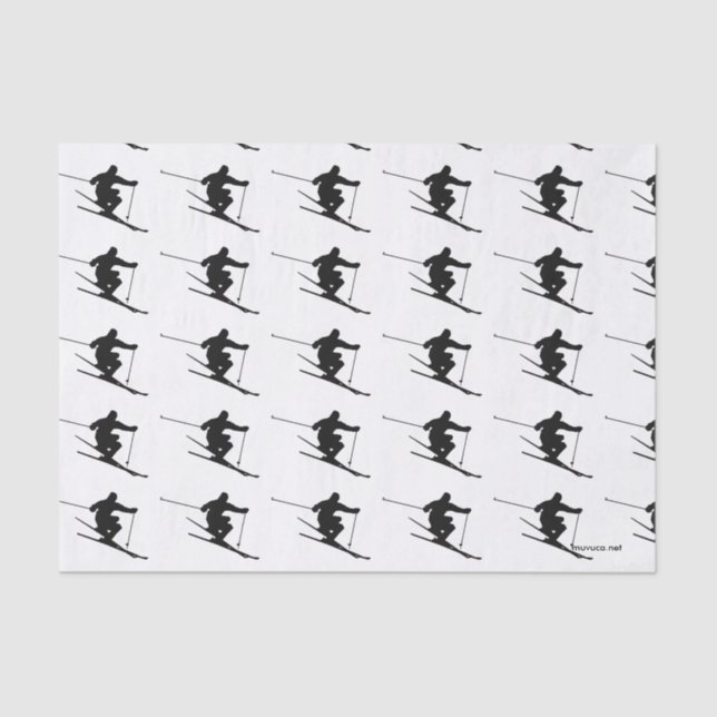 Papier Mousseline Skier (Recto)