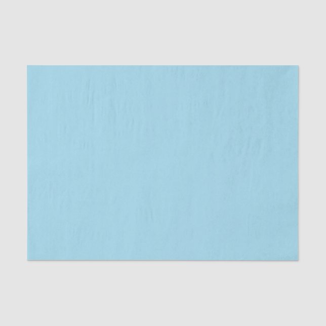 Papier Mousseline Skyward Pale Blue Soft Pastel Baby Blue Solid (Recto)