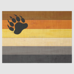 Papier Mousseline SlipperyJoe's Bear Pride drapeau de la texture du