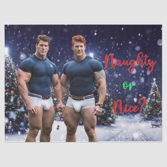 Papier Mousseline SlipperyJoe's décoré enneigé de Noël tre (Recto)