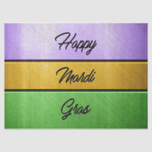 Papier Mousseline SlipperyJoe's Happy Mardi Gras violet or vert b