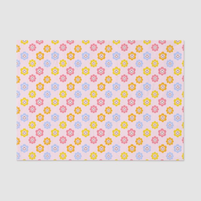 Papier Mousseline Smile Daisy Cute Super Retro (Recto)