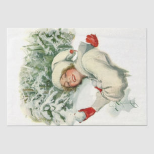 Papier Mousseline Snowball Fight (par Harrison Fisher)