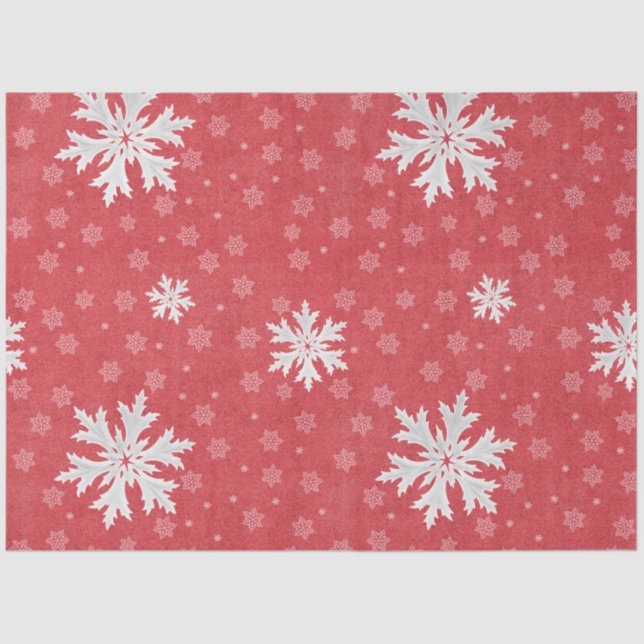 Papier Mousseline Snowflakes à l'invitation de Noël (Recto)