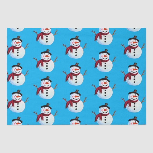 Papier Mousseline Snowman (Recto)