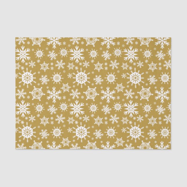 Papier Mousseline Snowy Gold (Recto)