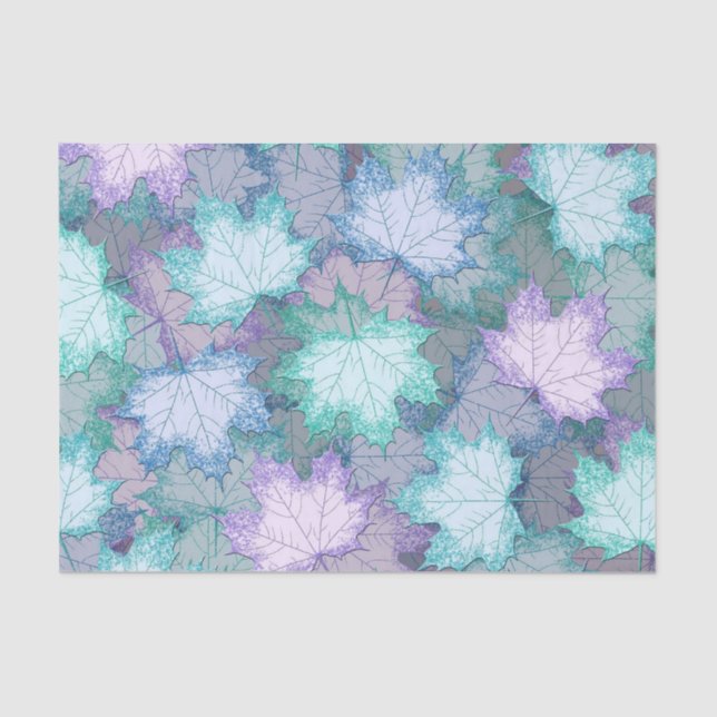 Papier Mousseline Soft Pastel Feuilles (Recto)