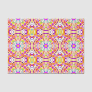 Papier Mousseline Soft Spring Pastels Tie Dye Motif