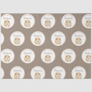 Papier Mousseline Soirée d'anniversaire de Motif de hamster mand per