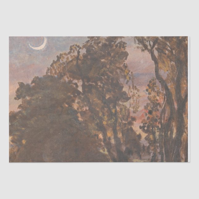 Papier Mousseline Soirée, Elevage de bétail Samuel Palmer (Recto)