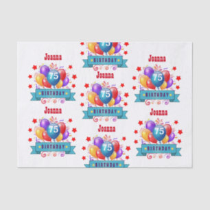 Papier Mousseline soixante-quinzième Ballons colorés de fête C01GZ