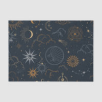 Soleil céleste et Lune éléments mystiques
