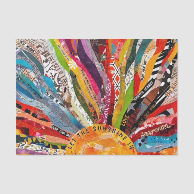 Papier Mousseline Soleil en techniques mixtes  (Recto)