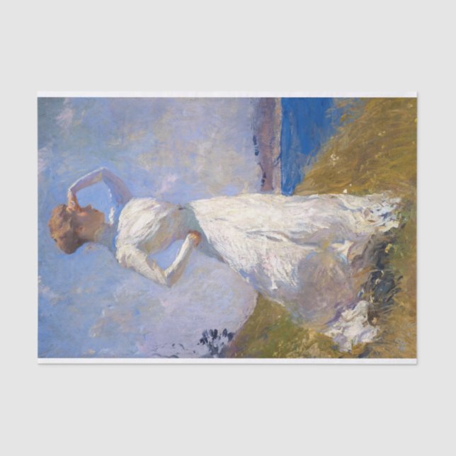 Papier Mousseline Soleil par Frank Weston Benson (Recto)