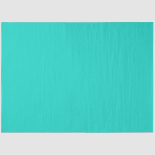 Papier Mousseline Solide clair turquoise (Recto)